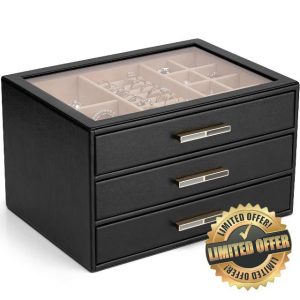 Vlando Jewellery Box with Glass Lid