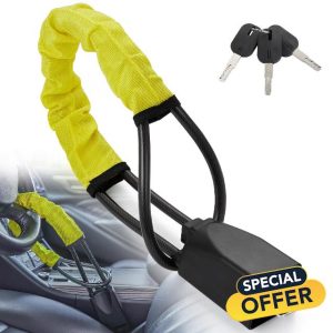Warmiehomy Steering Wheel Lock Seat Belt Lock