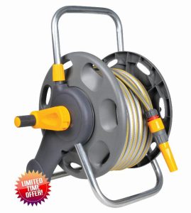 HOZELOCK - Compact Hose Reel 25m (ø 12.5 mm) : Integrated Handle