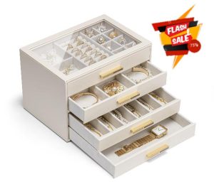 Vlando Jewellery Box with Glass Lid