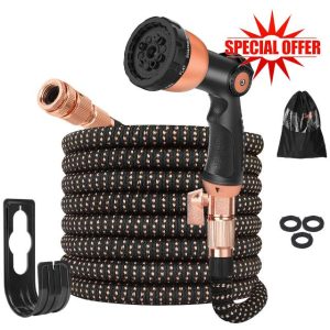 50ft Hose Pipe - Expandable Garden Hose with 10 Modes Spray Gun