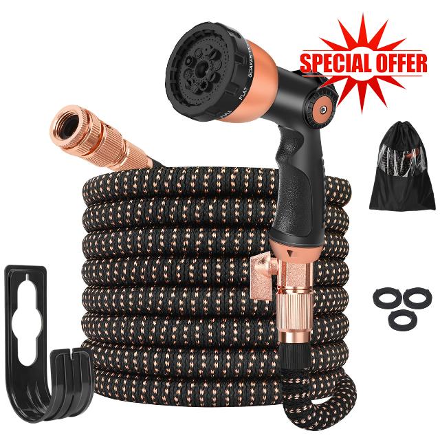 50ft Hose Pipe - Expandable Garden Hose with 10 Modes Spray Gun
