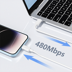 for iPhone Charger Fast Charge 2Pack USB C Charger Plug and 2M USBC to for Lightning Cable