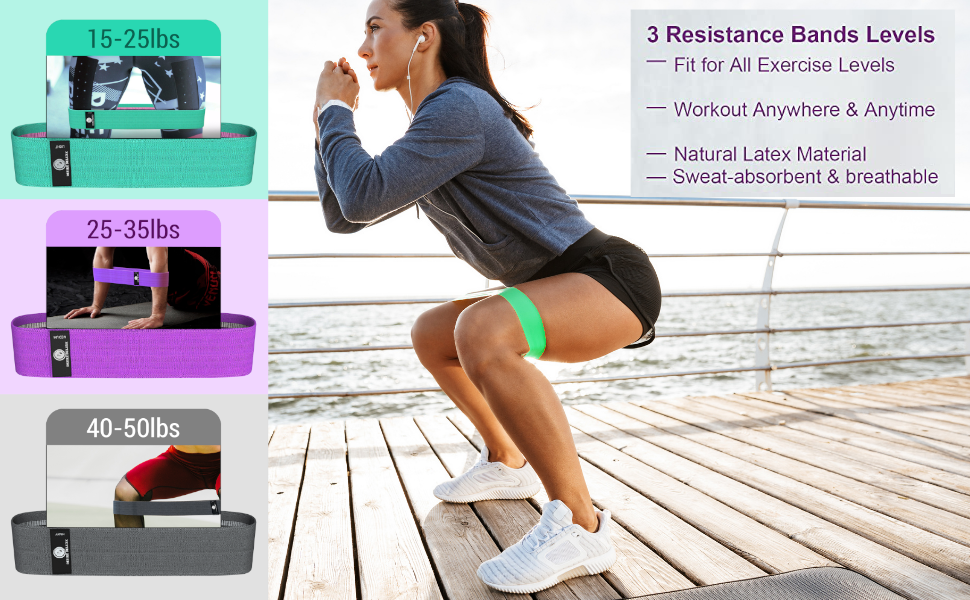 desire deluxe resistance yoga band trimed band