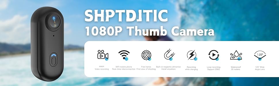 SHPTDJTIC 1080p Thumb Camera