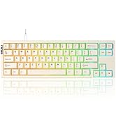 YUNZII C68 Panda Wireless Mechanical Gaming Keyboard, 68 Keys Cute Keyboard with PBT Keycaps, RGB...