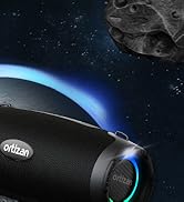 Ortizan Bluetooth Speaker, Portable Wireless Bluetooth Speakers With Led Light, Louder Volume & E...