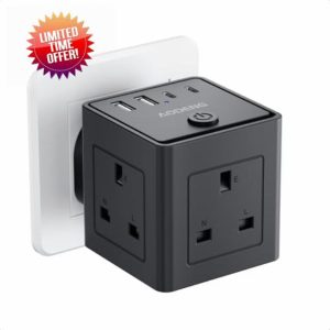 Plug Extension Socket with 4 USB