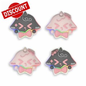 PlayVital Cute Universal Illuminated LED Thumbstick Grips for ps5