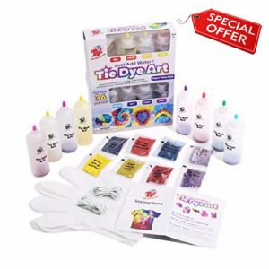 TBC The Best Crafts 8 Colours Tie Dye Kit. with Bonus Tie Dye Powder Refiils Packs