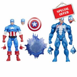 Marvel Legends Series Gamerverse Captain America vs Venom Action Figure Collectibles