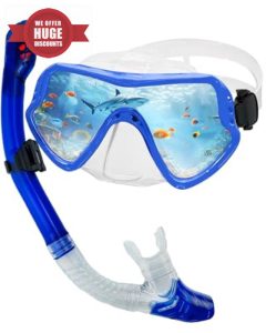 Snorkel Gear for Adults – Wide-View Anti-Fog Diving Mask with Clear Lens & Easy Breath System