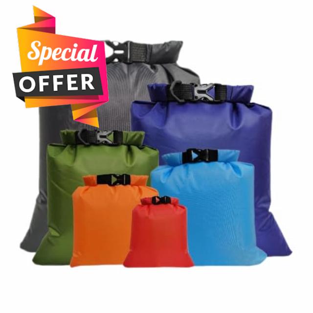 QIGEN LTD 5/6 Pack Waterproof Dry Bags,Dry Sack Waterproof Bag Lightweight for Hiking