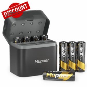 Rechargeable Battery AA with Hybrid Charger