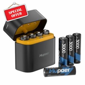 Rechargeable Battery AA Lithium with Charger