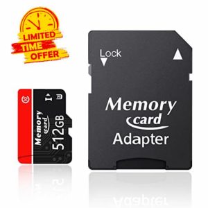 Hcnzdwe Micro Memory Card High Capacity 512GB TF Crad 4K UHD High Speed Delivery Durable High Performance Mini Memory Card Smartphone Tablet Camera-D512GB 