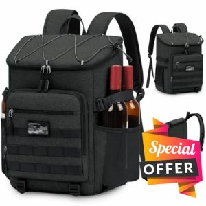 NEWHEY Insulated Cooler Backpack 30L Waterproof Leakproof Lunch Bag Large Capacity Tactical Thermal Picnic Backpack Durable Lightweight Cool Bag for Outdoor Work Camping Beach Hiking