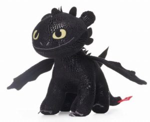 Live Action Toothless 12 inch HTTYD Dragon Night Fury Soft Toy