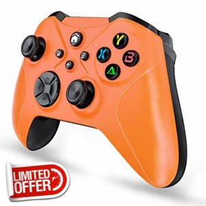 FOIRCEADAL Orange [Need to Upgrade Wireless Controller for X-One S/X XBOX PC with WiFi/Programming/Vibration/3.5 mm Audio/Turbo/6-Axis Gyroscope Compatible Xbox Series S/X/Android/iOS