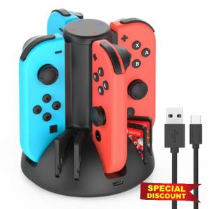 Switch Controller Charger Compatible with Nintendo Switch & OLED Model Joy-Con