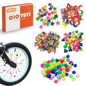 OioTuyi 180 Pcs Bike Spoke Beads Bike Accessories