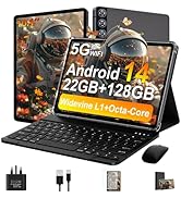 ZIOVO 2025 Newest Tablet Android 14 Tablet 10 Inch, 22GB RAM+128GB ROM(TF 1TB), 5G WiFi,Octa-Core...