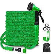 BABADU Garden Hose Pipe 100 FT - Expandable Hosepipes for Garden| Lightweight Water Hose with 8 F...