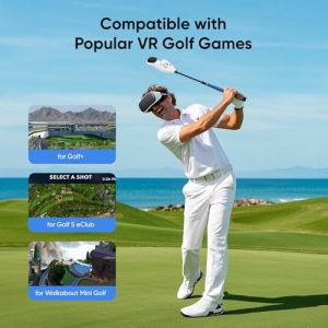 Aluminum Non-Slip Golf Handle Grip for Golf+ 1:1 Molded Controller Adapter & Fixed Plate