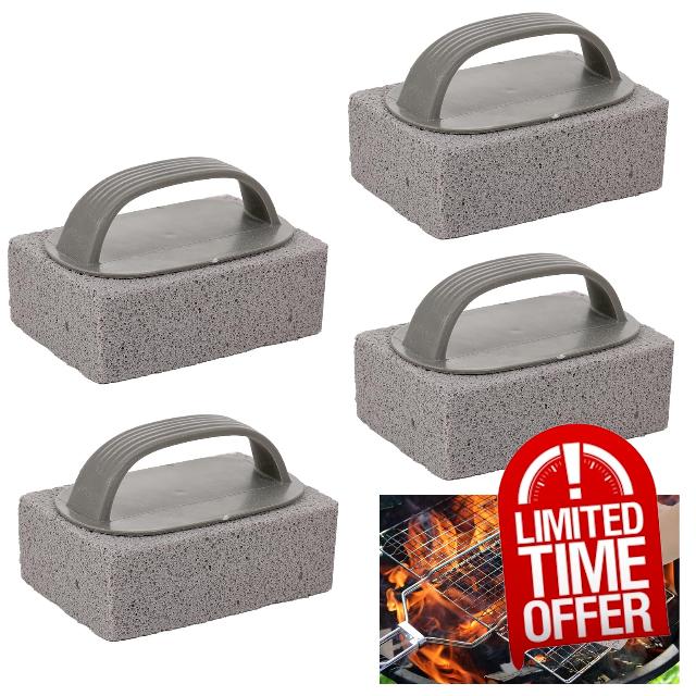 EILYGK 4 Pack Grill Brick with Handle