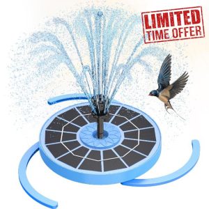 AISITIN Solar Fountain with Various Spray Effects