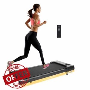Under Desk Treadmill with Incline Remote Control 4 in 1 Walking Running Pad Machine Adjustable Speeds LED Display for Home or Office B1S