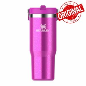 STANLEY IceFlow Flip Straw Water Bottle With Straw 0.89L - Keeps Cold For 12+ Hours - Leakproof - Stainless Steel Water Bottle - BPA-Free Travel Mug - Easy to Carry - Dishwasher Safe