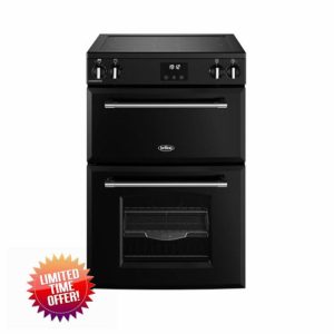Belling Farmhouse 60Ei TCH 60cm Electric Cooker with Induction Hob - Black - A/A Rated            [Energy Class A]