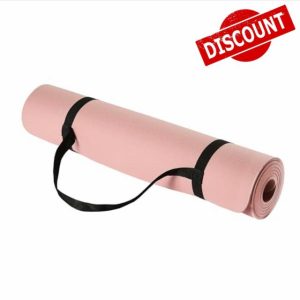 Amazon Basics 1/4 Inch Thick TPE Exercise Yoga Mat with Carrying Strap