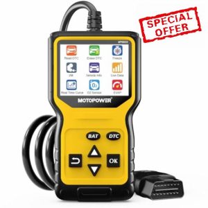 MOTOPOWER MP69033 Pro OBD2 Scanner Code Reader Check Engine Fault Light Diagnostic Scan Tool with Battery Teste