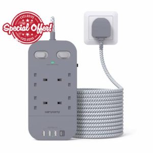 Gray Extension Lead 5M