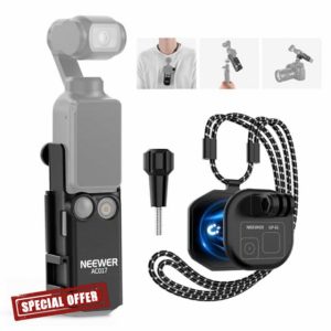 NEEWER GP-61 Magnetic Neck Holder & AC017 Plastic Extension Mount Adapter Compatible with DJI Osmo Pocket 3 Creator Combo Accessories