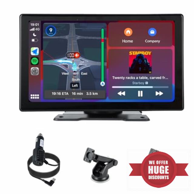 plimpton 9 Inch Wireless Car Stereo with Apple Carplay and Android Auto