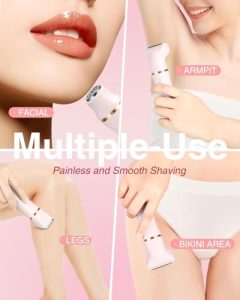 Rechargeable Electric Shaver for Bikinis Legs Pubic Hair