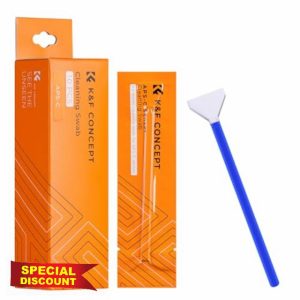 K&F Concept 16mm APS-C Sensor Cleaning Swab DSLR SLR Digital Camera Sensor Cleaning Swab Kits for Reflex and Mirrorless Digital Camera CCD and CMOS Sensors(10 PCS)
