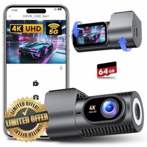 CIEVIE Dash Cam Front 4K-1.5" IPS Display