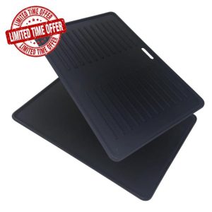 CosmoGrill Reversible Cast Iron BBQ Griddle Plate