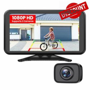 AUTO-VOX Wireless Reversing Camera Kit: 5" HD 1080P Monitor