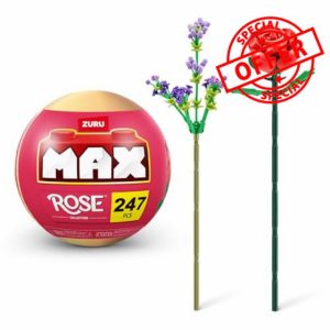Max Build More Premium Rose Building Bricks Novelty Unboxing Toy Collectible Mini's by ZURU