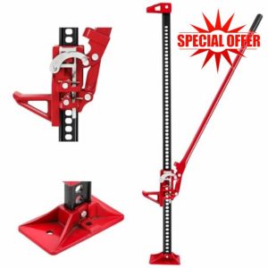 Warmiehomy Farm Jack 3 Tonne High Lift Jack 48" Utility Farm Jack Heavy Duty for Tractors Trucks Bumper Lift Jack 1m Max Lift Height