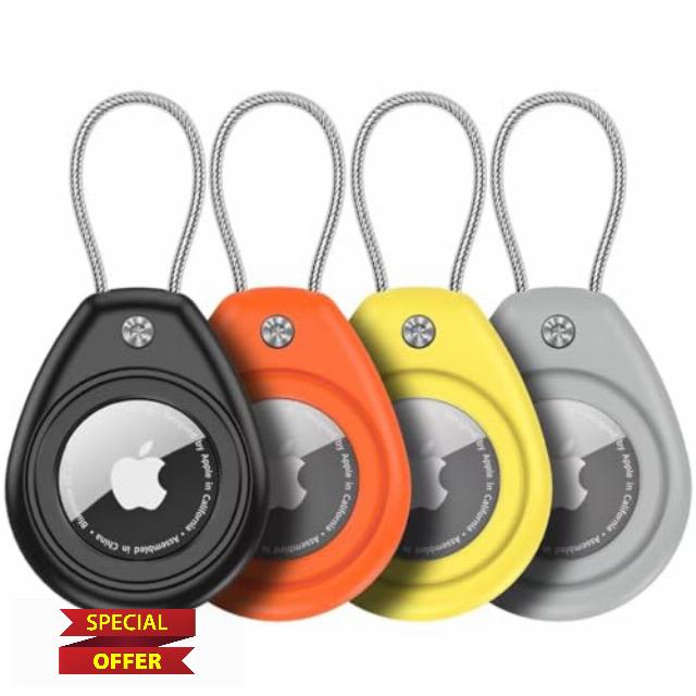Aimtel 4 Pack Airtag Compatible with Apple AirTag Secure Holder