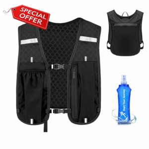 Running Vest With 500ml Soft Water Bottle for Women Men