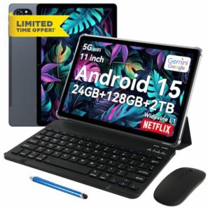 Tablet 2025 Latest Android 15 Tablet with 11 Inch FHD Display
