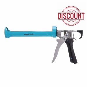 Amazon Basics Heavy Duty Sealant Caulking Gun - 310 ml (0.3 Litres) - 12:1 Thrust Ratio