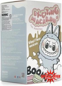 Labu Lafufu 1.0: Exciting Macaron - Monster Keyring Plush (17 cm) – Surprise Box – First Generation Collectible from Lafufu -The Monsters Lafufu Series – Pack of 1